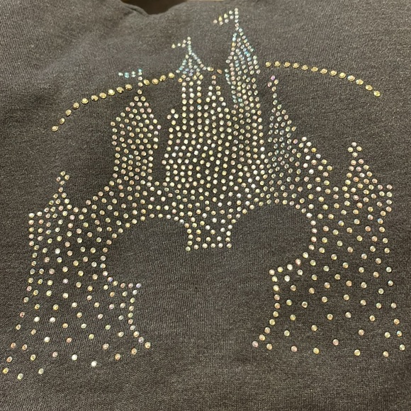 Disney Parks - Castle bling hoodie Mickey Mouse gray sweatshirt size 3X - Picture 5 of 5